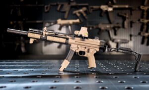 MIKES TACTICALS / HK MTX SP5L 9MM RIFLE   FDE